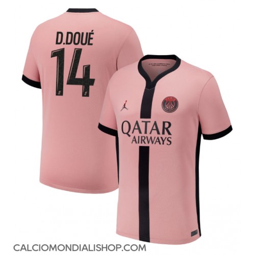 Maglie da calcio Paris Saint-Germain Desire Doue #14 Terza Maglia 2024-25 Manica Corta